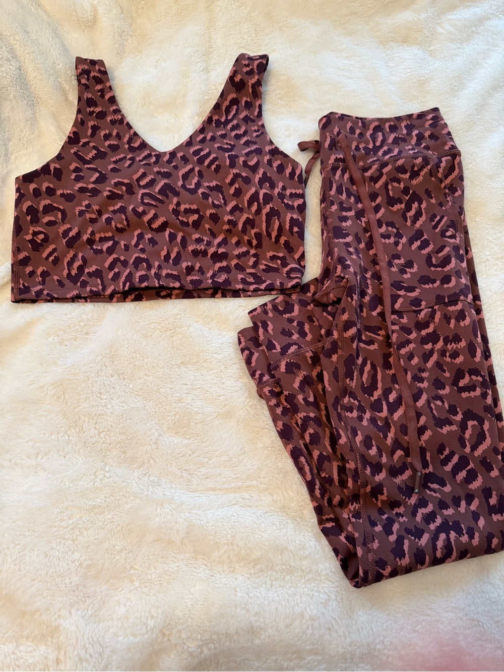 aerie Leopard-Print Sports Bra and Leggings Set